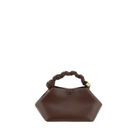 Ganni Brown Recycled Leather Handbag