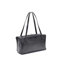 Jil Sander Black Calf Leather Bos Taurus Shoulder Bag