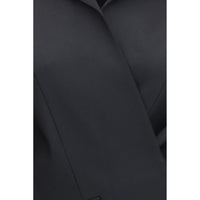 Khaite Black Wool Oves Aries Full-Length Jacket
