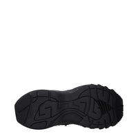 Versace Black Fabric Chunky Sneakers