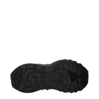 Versace Black Fabric Chunky Sneakers