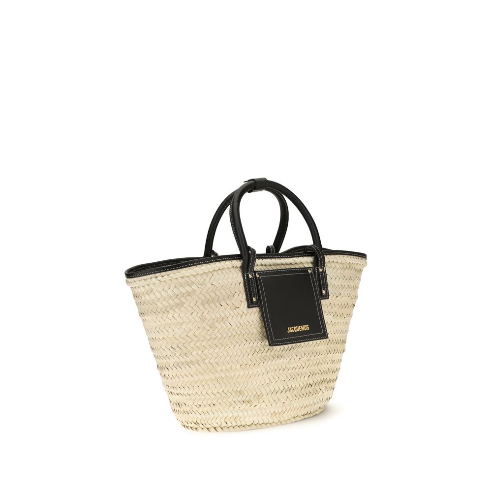 Jacquemus Beige Raffia Handbag