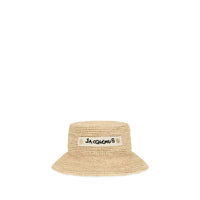 Jacquemus Beige Raffia Bucket Hat