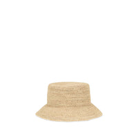 Jacquemus Beige Raffia Bucket Hat