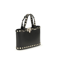 Valentino Garavani Black Calf Leather Bos Taurus Shoulder Bag
