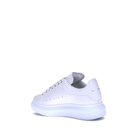Alexander McQueen White Calf Leather Bos Taurus Platform Sneakers
