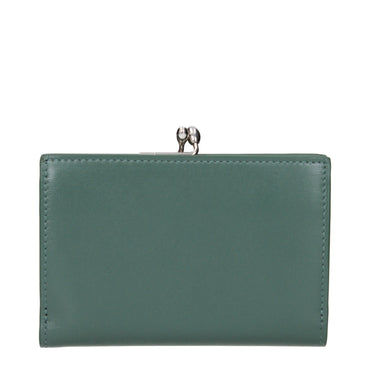 Jil Sander Green Leather Wallet