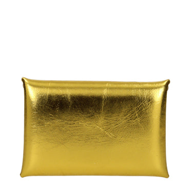 Jil Sander Gold Leather Wallet