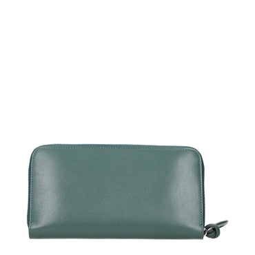 Jil Sander Green Leather Wallet