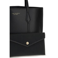 Tory Burch Black Calf Leather Bos Taurus Handbag