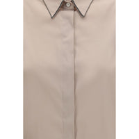 Brunello Cucinelli Beige Cotton Shirt