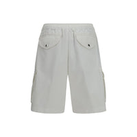 Brunello Cucinelli White Cotton Bermuda Shorts