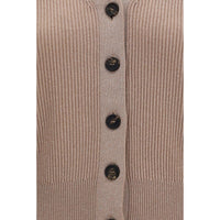 Brunello Cucinelli Beige Cashmere Sleeveles Sweater