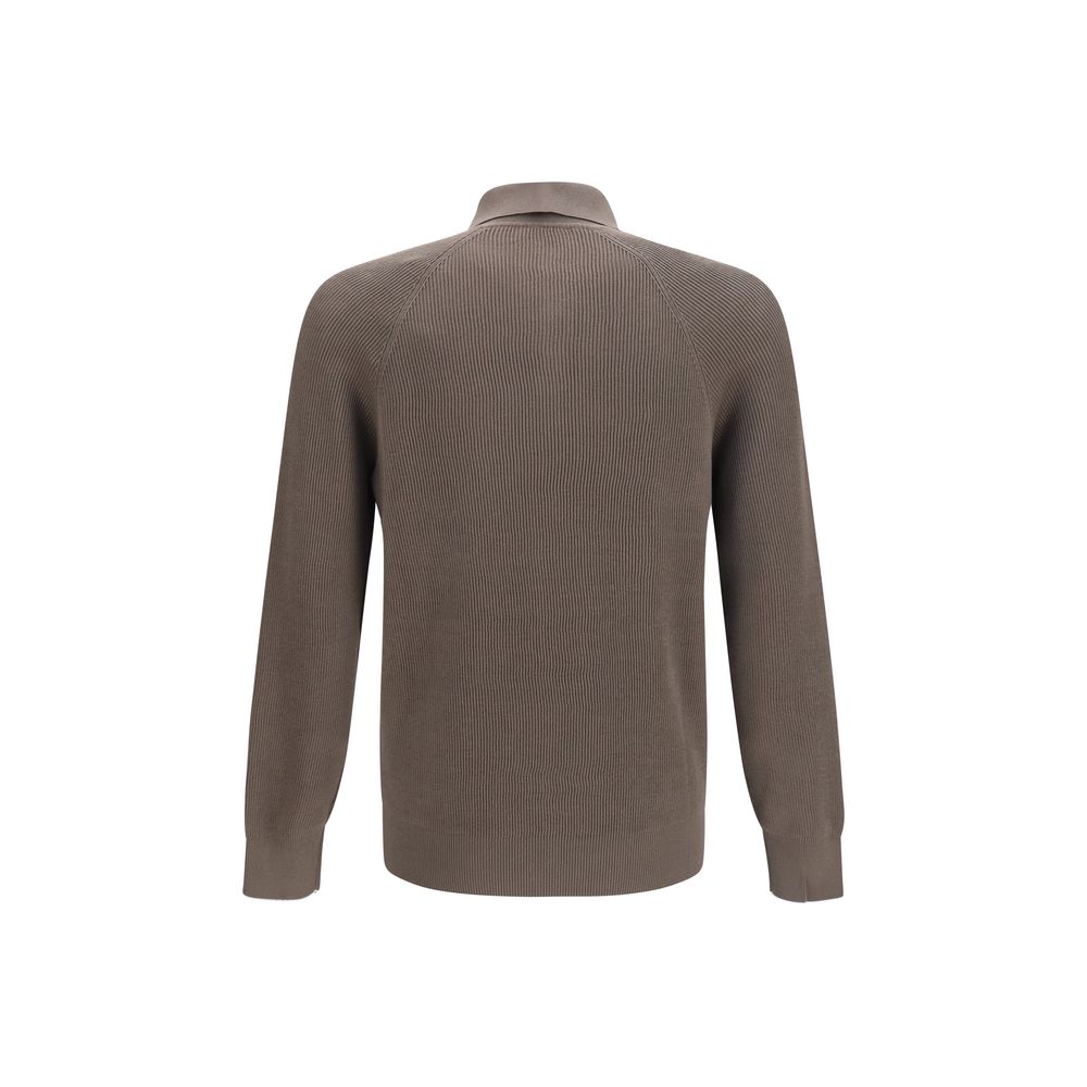 Brunello Cucinelli Brown Cotton Shirt