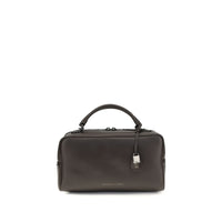Brunello Cucinelli Brown Calf Leather Bos Taurus Shoulder Bag