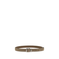 Brunello Cucinelli Beige Calf Leather Bos Taurus Thin Belt