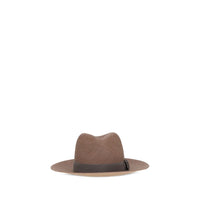 Brunello Cucinelli Brown Straw Fedora
