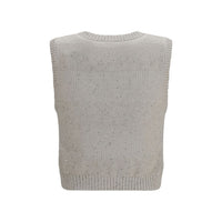 Brunello Cucinelli Beige Cotton Sweatshirt