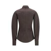 Brunello Cucinelli Brown Cotton Dress Shirt