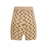 Marine Serre Beige Polyamide Bermuda Shorts