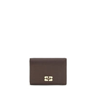 Ganni Brown Recycled Polyester Wallet