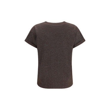 Brunello Cucinelli Brown Nylon T-Shirt