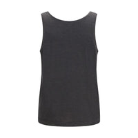Brunello Cucinelli Gray Cashmere Sleeveles T-Shirt