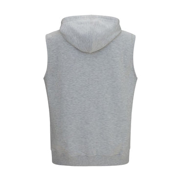 Brunello Cucinelli Gray Cotton Sweatshirt