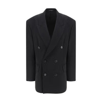 Balenciaga Black Wool Oves Aries Blazer