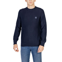 Hugo Boss Blue Cotton Sweatshirt