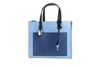 Marc Jacobs Grind Mini Blue Heaven Colorblock Leather Tote Crossbody Bag Purse