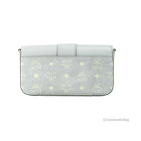 MCM Small Mode Travia Pebbled Visetos Leather Shoulder Crossbody Clutch Bag