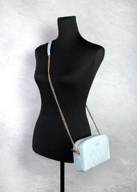Kate Spade Carey Mini Wild Sage Quilted Smooth Leather Camera Crossbody Bag