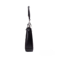 Marc Jacobs Natural Black Canvas Leather Hobo Shoulder Handbag Purse