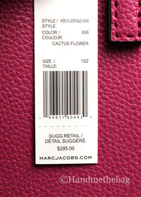 Marc Jacobs Mini Grind Cactus Flower Pebbled Leather Crossbody Tote Bag