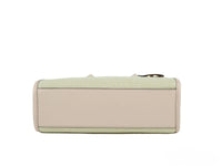 Michael Kors Mirella Small Powder Blush Canvas Shopper Crossbody Handbag Purse