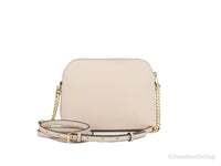 Michael Kors Women'S Jet Set Travel Dome Leather Crossbody Bag