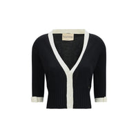 Valentino Black Cotton Cardigan