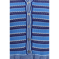 Ganni Blue Cotton Cardigan
