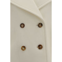 Chloé White Wool Oves Aries Coat