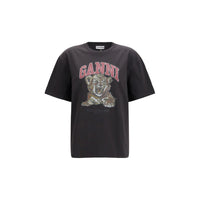 Ganni Black Cotton Sweatshirt