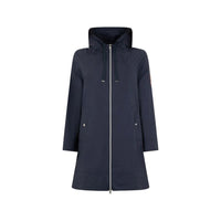 Herno Blue Elastane Coat