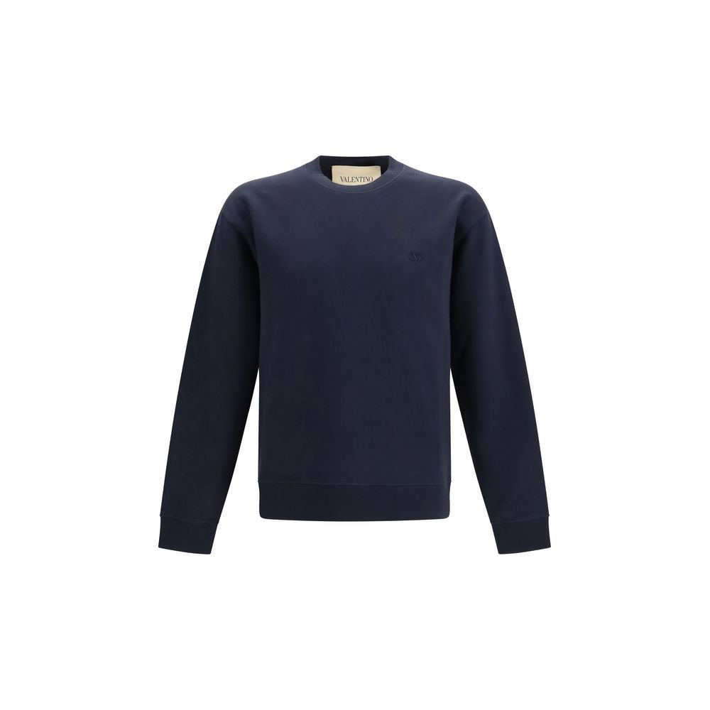 Valentino Blue Cotton Sweatshirt