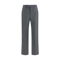 Valentino Gray Wool Oves Aries Dress Pants
