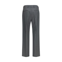 Valentino Gray Wool Oves Aries Dress Pants