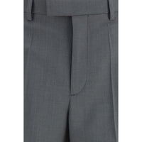 Valentino Gray Wool Oves Aries Dress Pants
