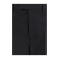 Valentino Black Wool Oves Aries Dress Pants