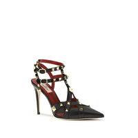 Valentino Garavani Black Goatskin High Heel Pumps