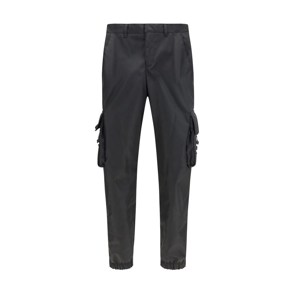 Prada Black Polyamide Cargo Pants