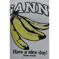Ganni White Cotton Sleeveles T-Shirt